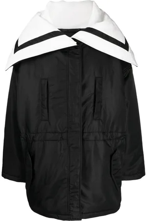 GOEN.J Sailor-collar padded coat