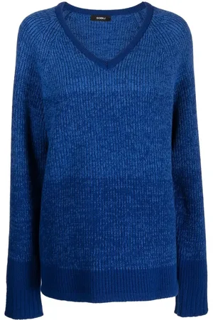 GOEN.J V-neck ribbed-knit jumper