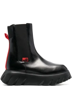 Moschino Logo-patch ankle boots