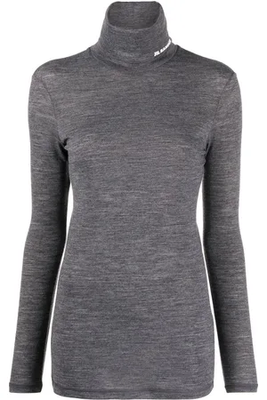 Jil Sander Logo-print roll-neck top
