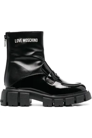 Moschino Logo-print ankle boots