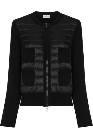 Moncler Padded-panel knitted cardigan