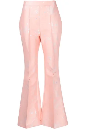 Macgraw Stereotype jacquard flared trousers