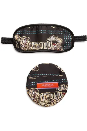 La DoubleJ Tiger print eye-mask and case