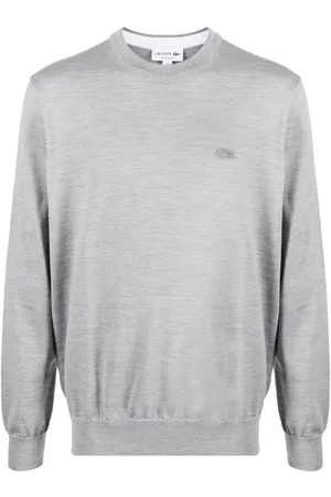 Lacoste Logo-patch crew neck jumper