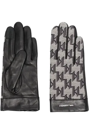 Karl Lagerfeld Monogram-Pattern Gloves