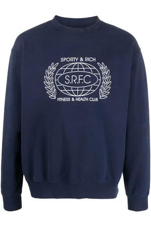 Sporty & Rich SRFC-print cotton sweatshirt