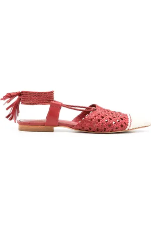 Sarah Chofakian Lovina woven ballerina shoes