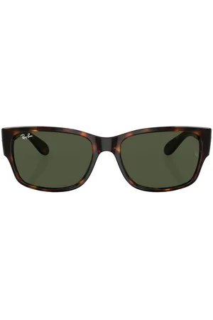 Ray-Ban Tortoiseshell-effect rectangle-frame sunglasses
