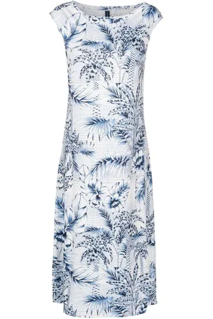Lygia & Nanny Palm-tree print midi dress