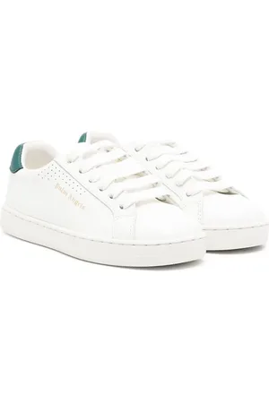 Palm Angels Logo-print low top leather trainers