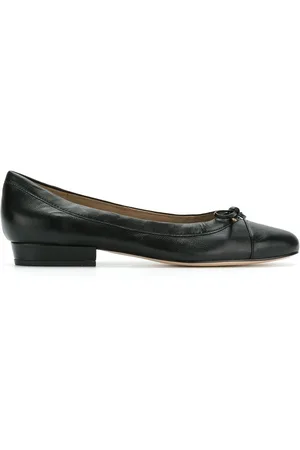 Sarah Chofakian Martina leather ballerina shoes