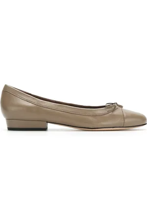 Sarah Chofakian Martina leather ballerina shoes