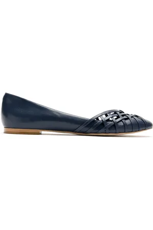 Sarah Chofakian Victoria leather flat ballerinas