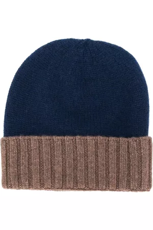 DELL'OGLIO Men Hats - Ribbed detail knitted hat