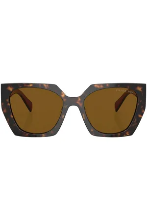 Prada Tortoiseshell oversized-frame sunglasses