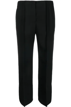 Jil Sander Cropped wool wide-leg trousers