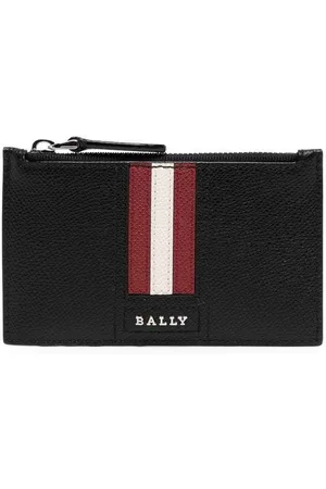 Bally Pennant Leather Cardholder - Neutrals