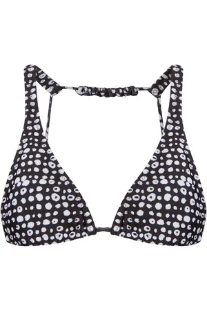 AMIR SLAMA Graphic-print bikini top