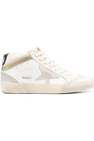 Golden Goose Mid-Star distressed sneakers
