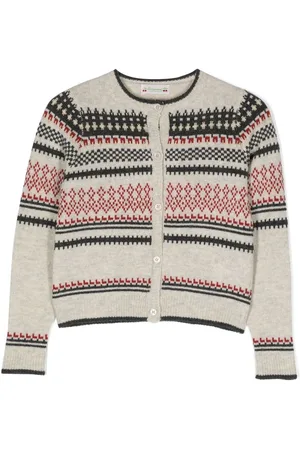 BONPOINT Intarsia-knit cardigan