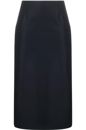 Maison Margiela A-line twill midi skirt