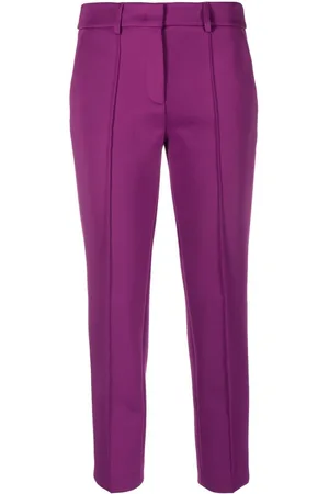 BLANCA Cropped straight-leg trousers