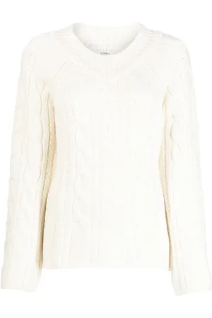 GOEN.J Cable-knit wool-blend sweater
