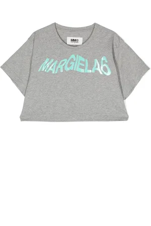 Maison Margiela Logo print cropped cotton T-shirt