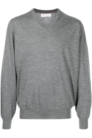 Brunello Cucinelli V-neck wool-cashmere jumper