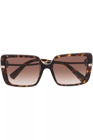Bvlgari Women Sunglasses - Tortoiseshell-effect tinted sunglasses