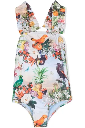 Molo Tropical-print swimsuit