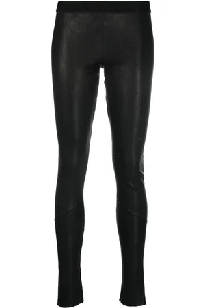 ISAAC SELLAM EXPERIENCE Low-rise leather leggings
