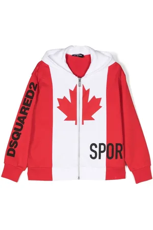 Dsquared2 Logo-print zip-up hoodie