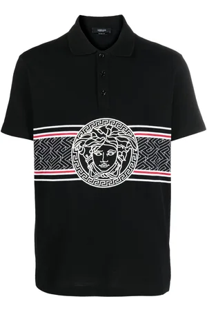 VERSACE Medusa Head-print polo shirt