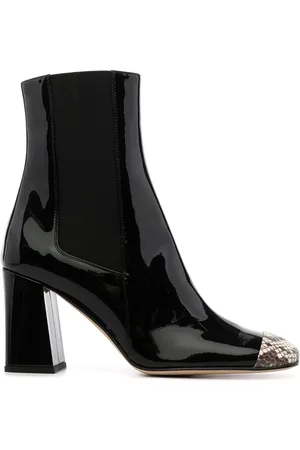 Sergio Rossi Contrasting toecap boots