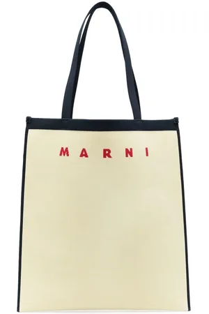 Marni Logo embroidery tote bag