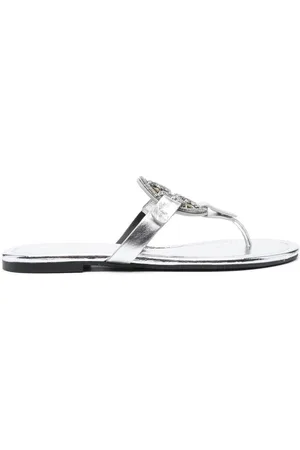 Tory Burch Miller logo-plaque sandals
