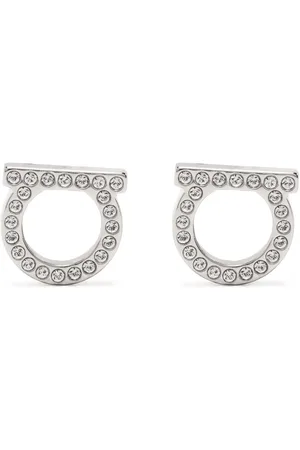 Salvatore Ferragamo Embellished Gancini earrings