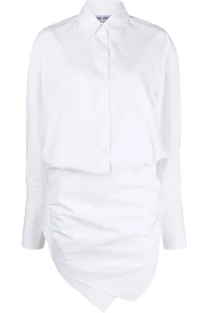 The Attico Ruched-front shirtdress
