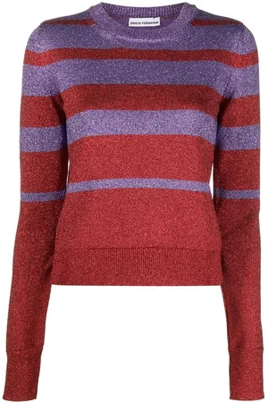 Paco rabanne Striped crew-neck jumper