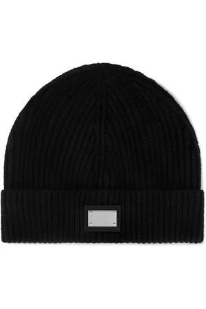Dolce & Gabbana Logo-tag cashmere-wool beanie