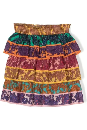 ZIMMERMANN Tiggy tiered paisley-print skirt