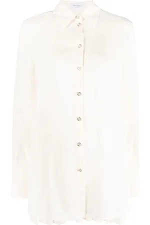 Salvatore Ferragamo Pleat-detail long-sleeve shirt