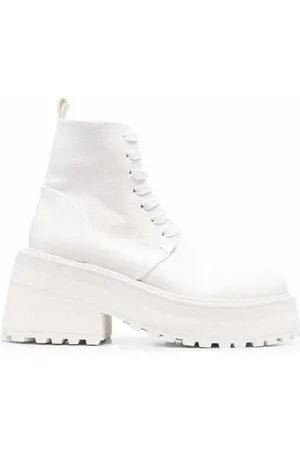 MARSÈLL Lace-up platform-sole leather boots