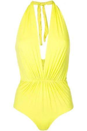 CLUBE BOSSA Ronson deep-plunge swimsuit