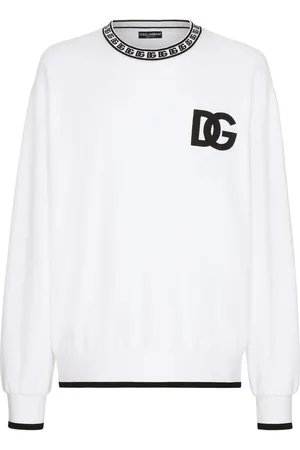 Dolce & Gabbana Logo-embroidered cotton sweatshirt