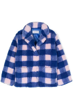 Stand Studio Check-pattern single-breasted coat