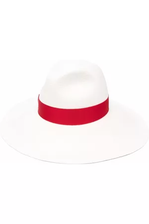 Borsalino Women Hats - Bow-trim straw hat