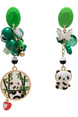 AMIR SLAMA Panda-charm drop earrings